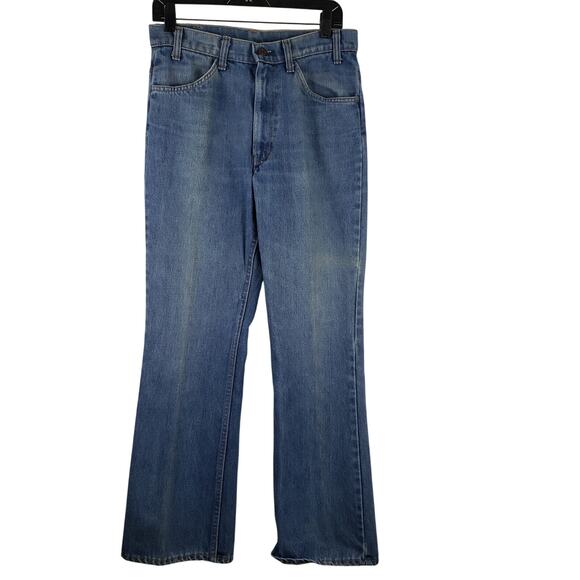 Vintage Levi's Mens 33x31 Orange Tab Straight Leg Jeans Light Wash Classic Denim